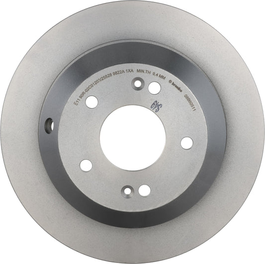 BREMBO 08B60511C02 Brembo 08.B605.11 UV Coated solid Rear Brake Rotor HYUNDAI/HYUNDAI (BEIJING)/INOKOM/KIA/KIA (DYK) OE# 584112P000