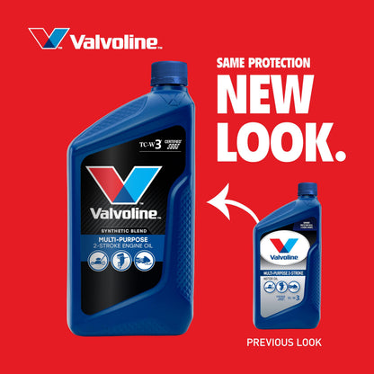 VALVOLINE 822384 Valvoline 2-Stroke Multi-Purpose TCW-3 Motor Oil 1 Quart