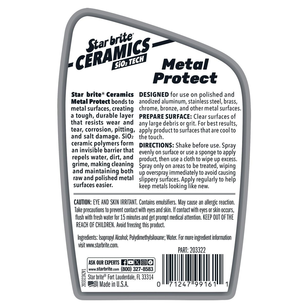 STAR BRITE 203322 STAR BRITE Ceramic Metal Protect - SiO2 Polymer Protection