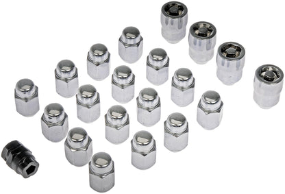 Dorman 711-341 Pack of 16 Wheel Nuts with 4 Lock Nuts and Key