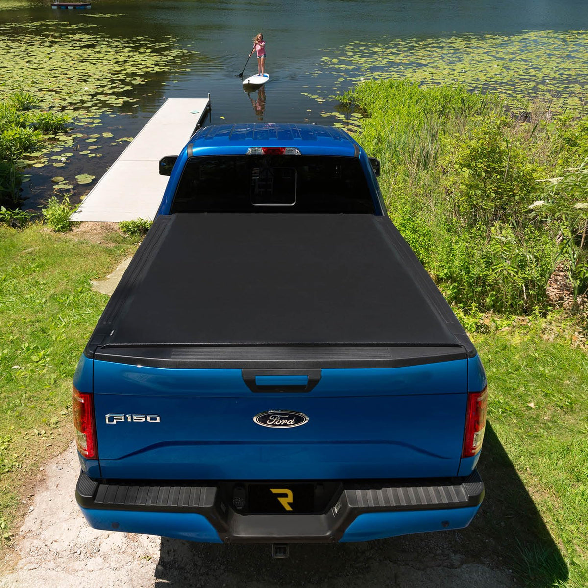 TRUXEDO 557101 RealTruck TruXedo Lo Pro Soft Roll Up Truck Bed Tonneau Cover | 557101 | Fits 2024 Toyota Tacoma 6' Bed (72")