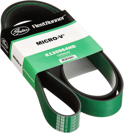Gates K120964HD FleetRunner Micro-V Serpentine Drive Belt