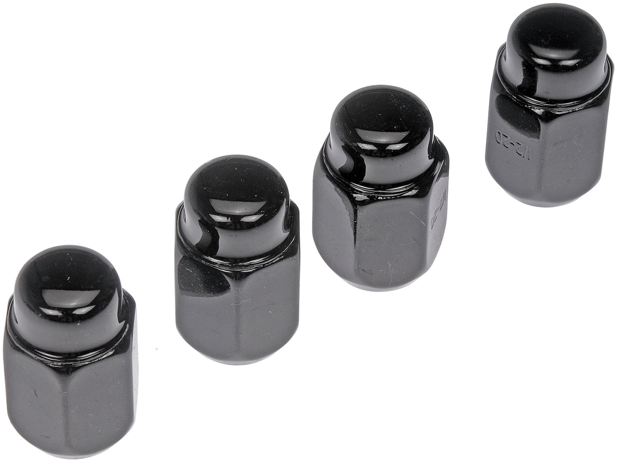 DORMAN 711-211 Dorman 711-211 Wheel Nut Black Chrome Acorn 2-Pc 1/2-20