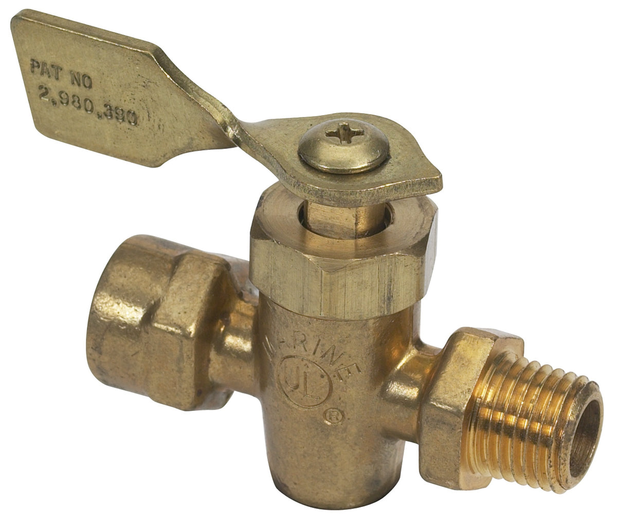 MOELLER 033300-10 Moeller Fuel Tank Shut-Off Valve (1/4" FNPT, Male/Female, Brass)