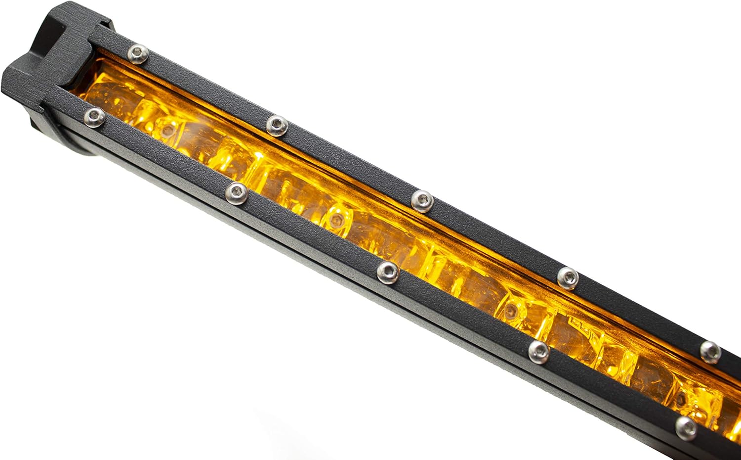 Race Sport Lighting RSLP44 44in 5w LoPro Ultra Slim LED Light Bar with Amber Marker and Running Light Function 210w - Includes Rocker Switch Harness