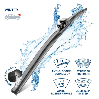 Hella 9XW358004141 OE Quality 14 Inch Winter Wiper Blade (Single