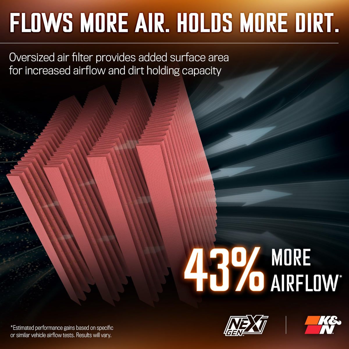 K&N FILTER 50-2544 K&N NextGen Cold Air Intake System: High-Flow Cotton Filter: Compatible with 2011-2023 Dodge/Chrysler: Challenger, Charger, 300, 300C, 50-2544