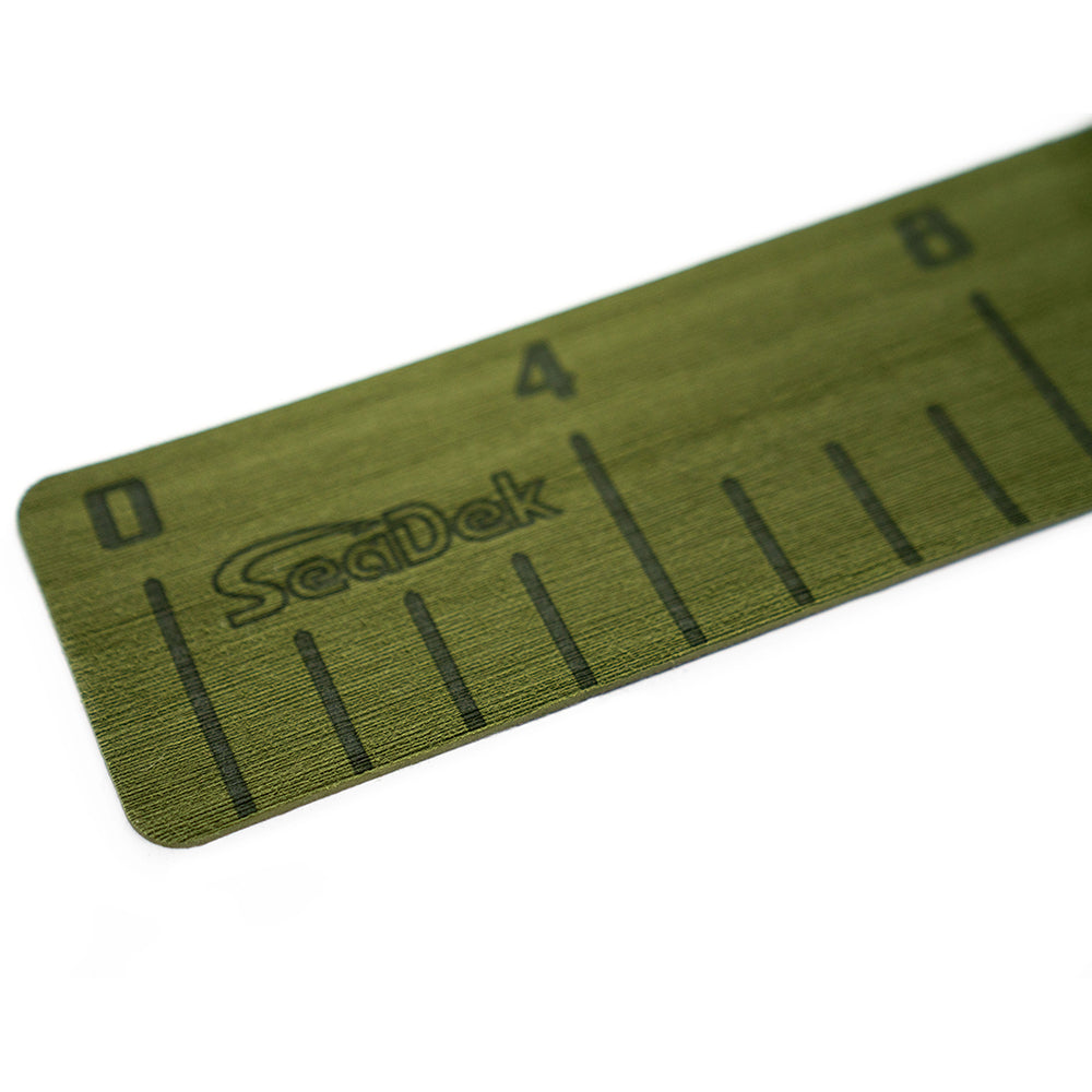 SeaDek 22135-80050 SeaDek 36" Fish Ruler - Olive Green w/SeaDek Logo