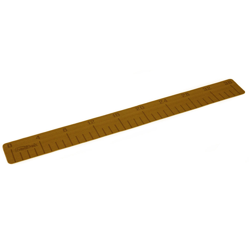 SeaDek 22135-80090 SeaDek 36" Fish Ruler - Mocha Brushed w/SeaDek Logo