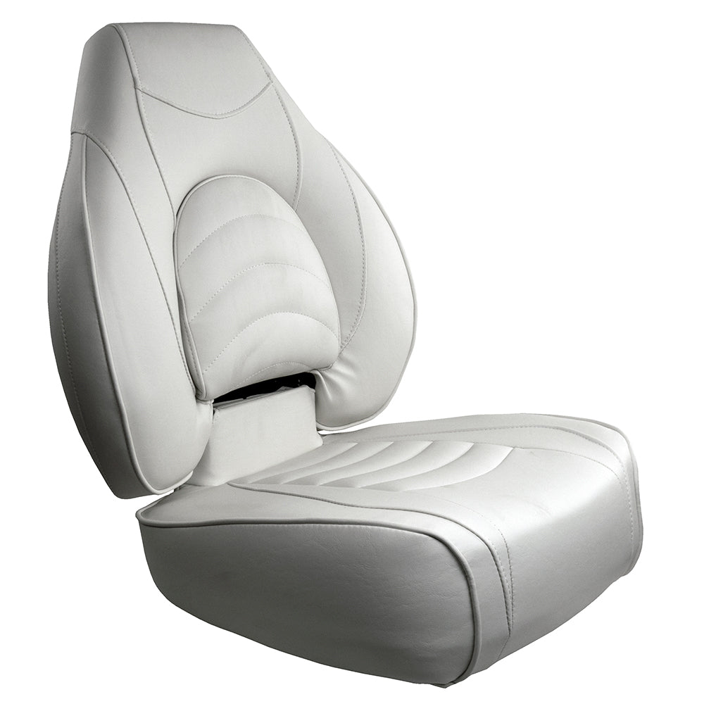 Springfield Marine 1041606-1 Springfield Fish Pro High Back Folding Seat - White