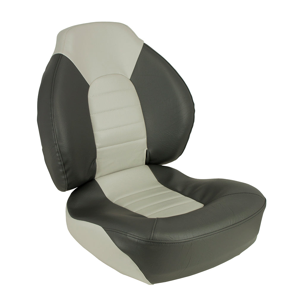 Springfield Marine 1041733 Springfield Fish Pro Mid Back Folding Seat - Charcoal/Grey