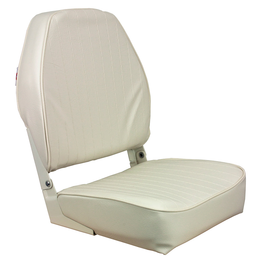 Springfield Marine 1040649 Springfield High Back Folding Seat - White