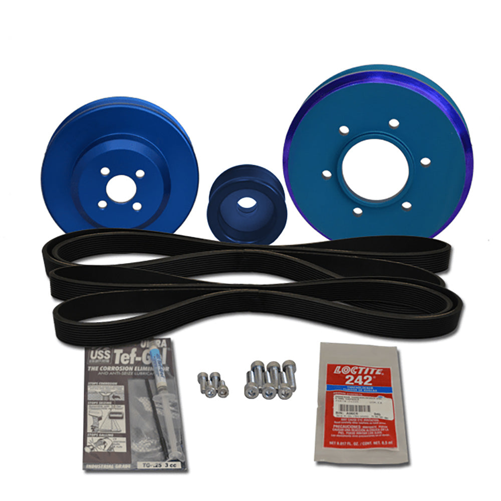 Balmar 48-YSP-4JH-B Balmar Pulley Kit, Yanmar 4JH4-HTE-TE-DTE