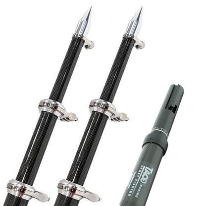 Taco Marine OT-4200CF-HD TACO OT-4200CF-HD 20 Carbon Fiber Twist & Lock Outrigger Poles forGS-450, GS-500 & GS-1000 Bases -
