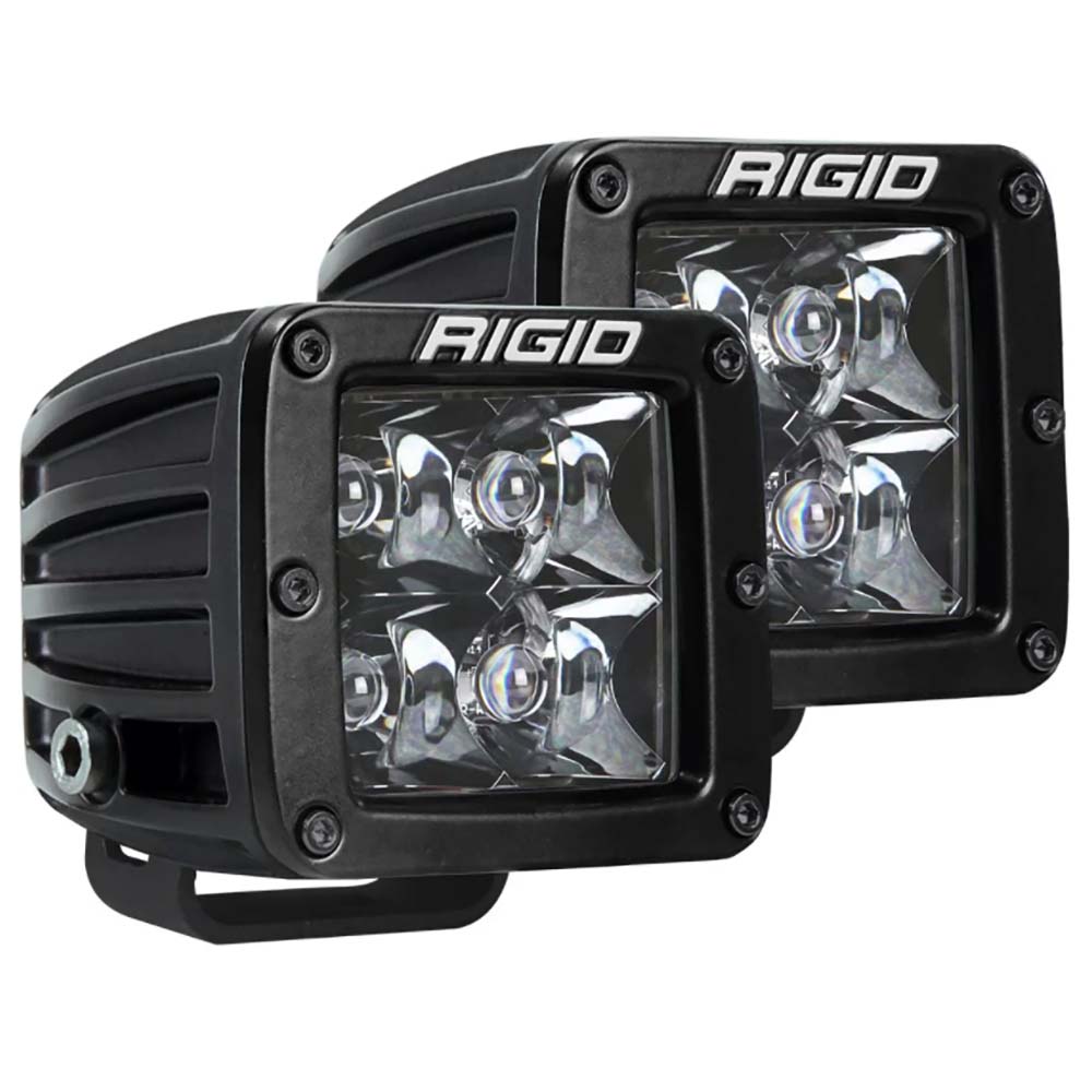 RIGID Industries 202213BLK RIGID Industries D-Series Pro Dually Spot Surface Mount Pair - Midnight Edition