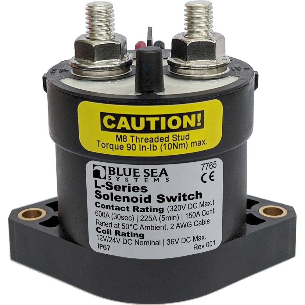 Blue Sea Systems 7765 Blue Sea 7765 L-Series Solenoid Switch - 150A - 12/24V DC