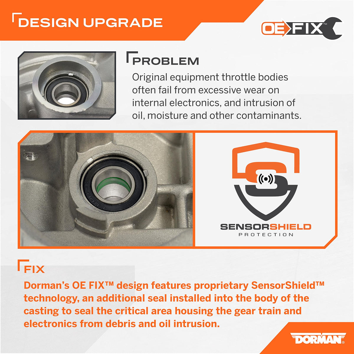 DORMAN 977-593 Dorman 977-593 Electronic Throttle Body Compatible with Select Ford/Lincoln Models (OE FIX)