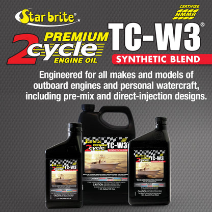 STAR BRITE 19000 STAR BRITE TCW3 2-Stroke Engine Oil Synthetic Blend