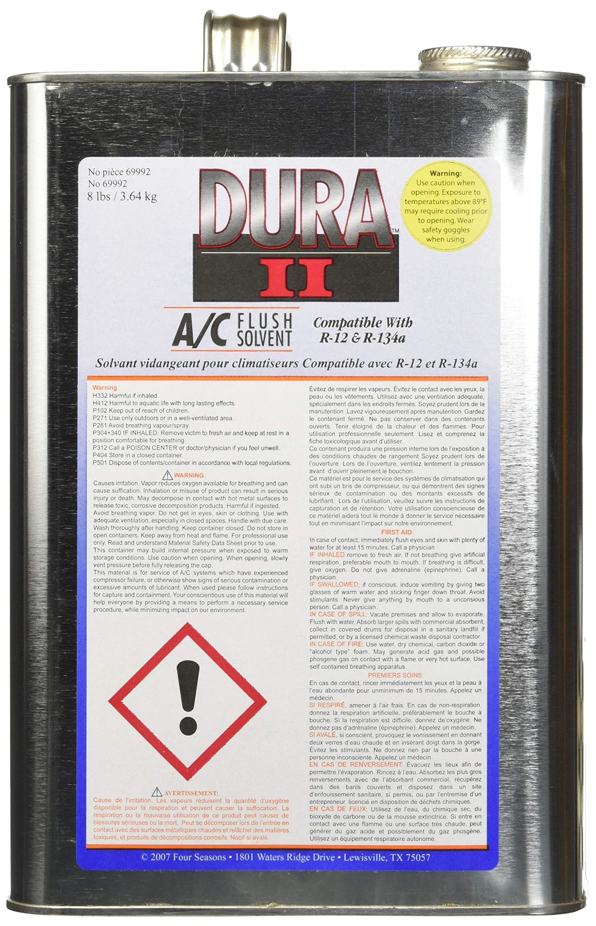 Four Seasons 69992 DURA II FLUSH SOLVENT: 1 GALLON