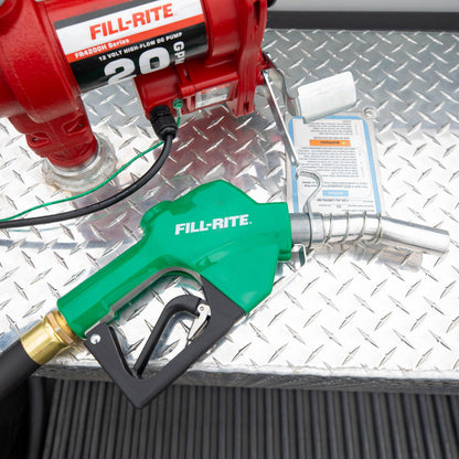 FILL RITE SDN100GAN Fill-Rite SDN100GAN 1” 5 to 25 GPM Automatic Standard Duty Fuel Transfer Nozzle, Green - For Gasoline, Diesel, Biodiesel up to B20, E15 & Kerosene