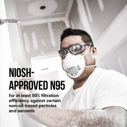 3M 08653 3M N95 Particulate Respirator 8210, Disposable Respirator, 2-Pack