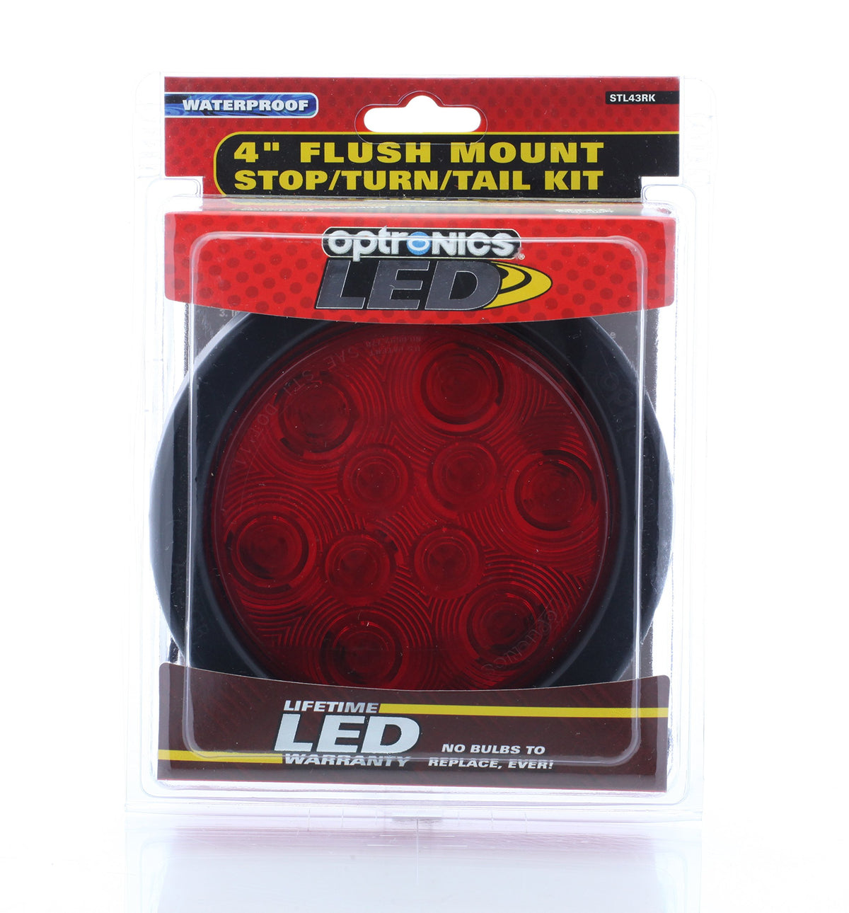 OPTRONICS STL43RKBP Optronics STL43RKBP Red 4" Round Sealed LED Lights