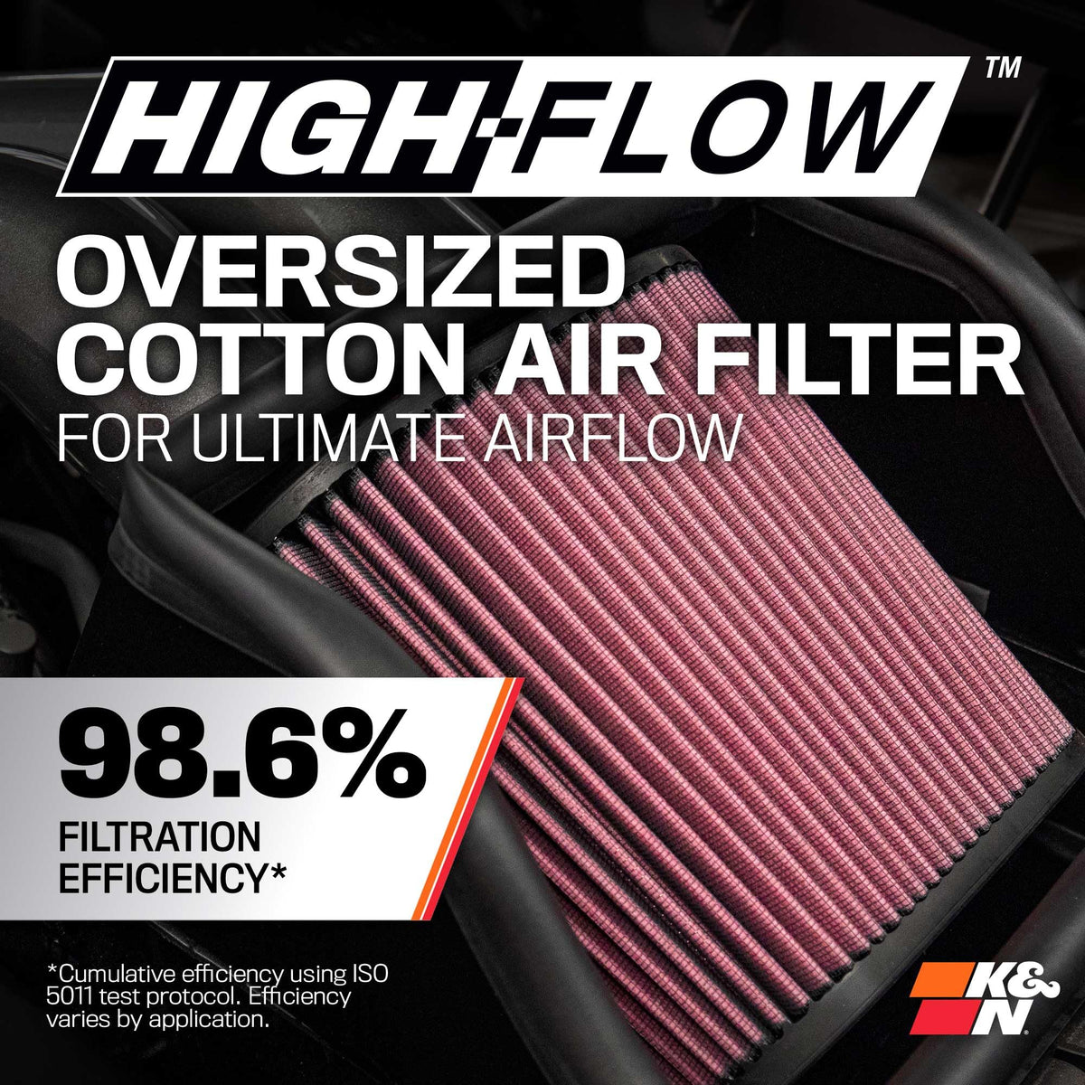 K&N FILTER 57-3058 K&N Cold Air Intake System: High-Flow Air Filter, Increase Performance & Towing: Compatible with 2007-2008 Chevy/GMC/Cadillac Silverado, Suburban, Tahoe, Sierra, Yukon, Escalade, Avalanche, 57-3058