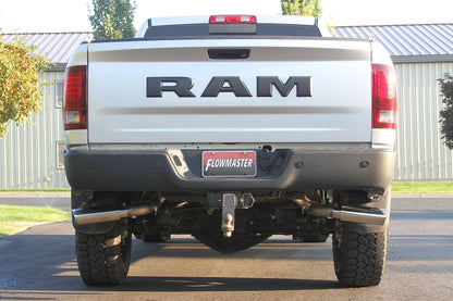 FLOWMASTER 817709 Flowmaster 817709 American Thunder Cat-Back Exhaust Kit 3 Inch 409 Stainless Steel Dual 4 Inch Polished Stainless Tips Compatible with 2014-2024 Ram 2500 6.4L 149.4 160.5 169.4 Inch Wheelbases