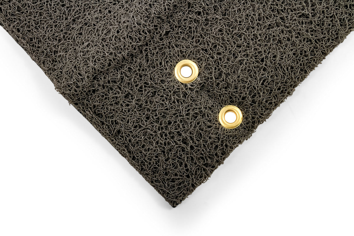 CAMCO 42964 Camco 42964 Gray Premium Wrap Around RV Step Rug (PVC Material (17.5" x 18"))