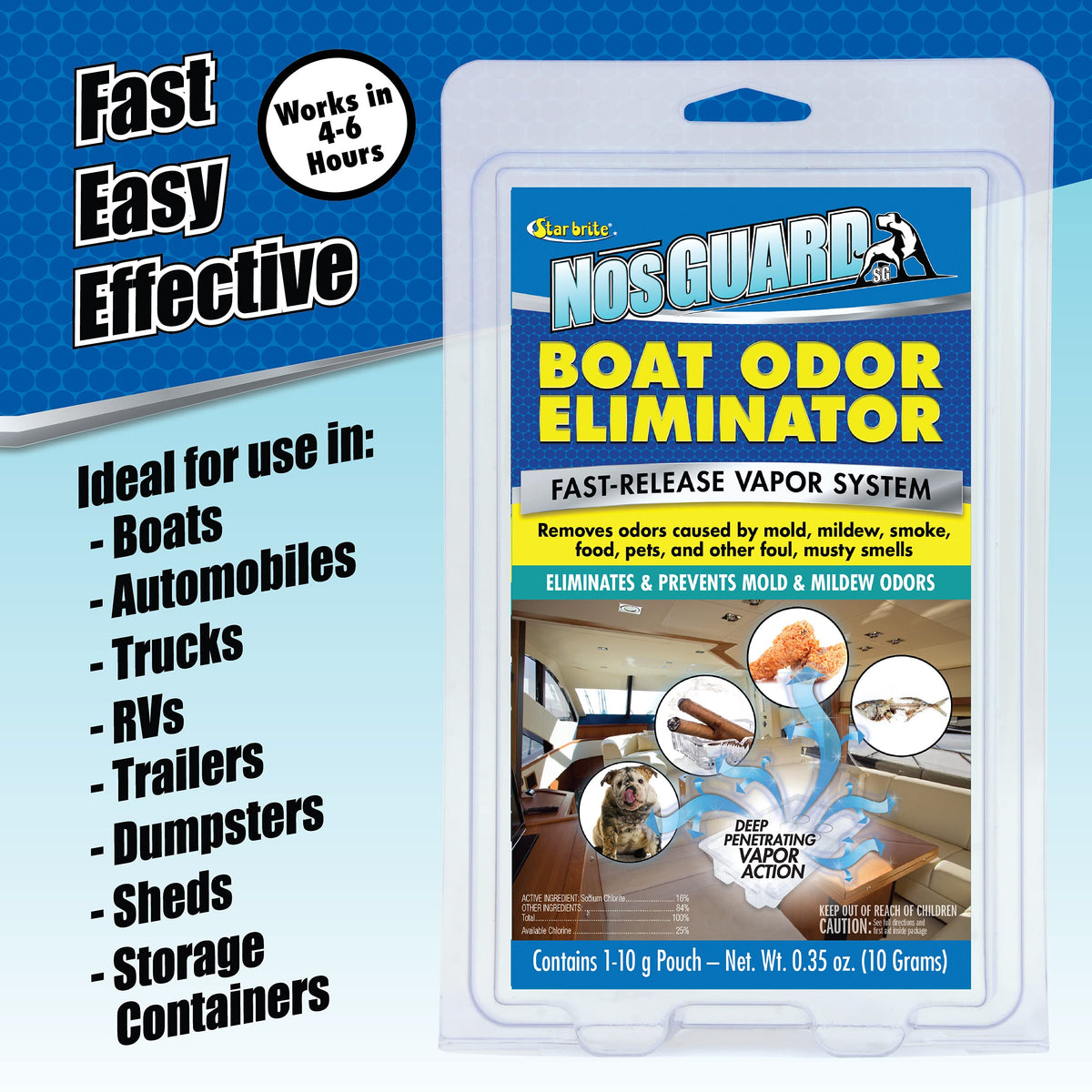 STAR BRITE 089990 STAR BRITE Nos Guard SG Mold/Mildew Odor Control Boat Odor Eliminator