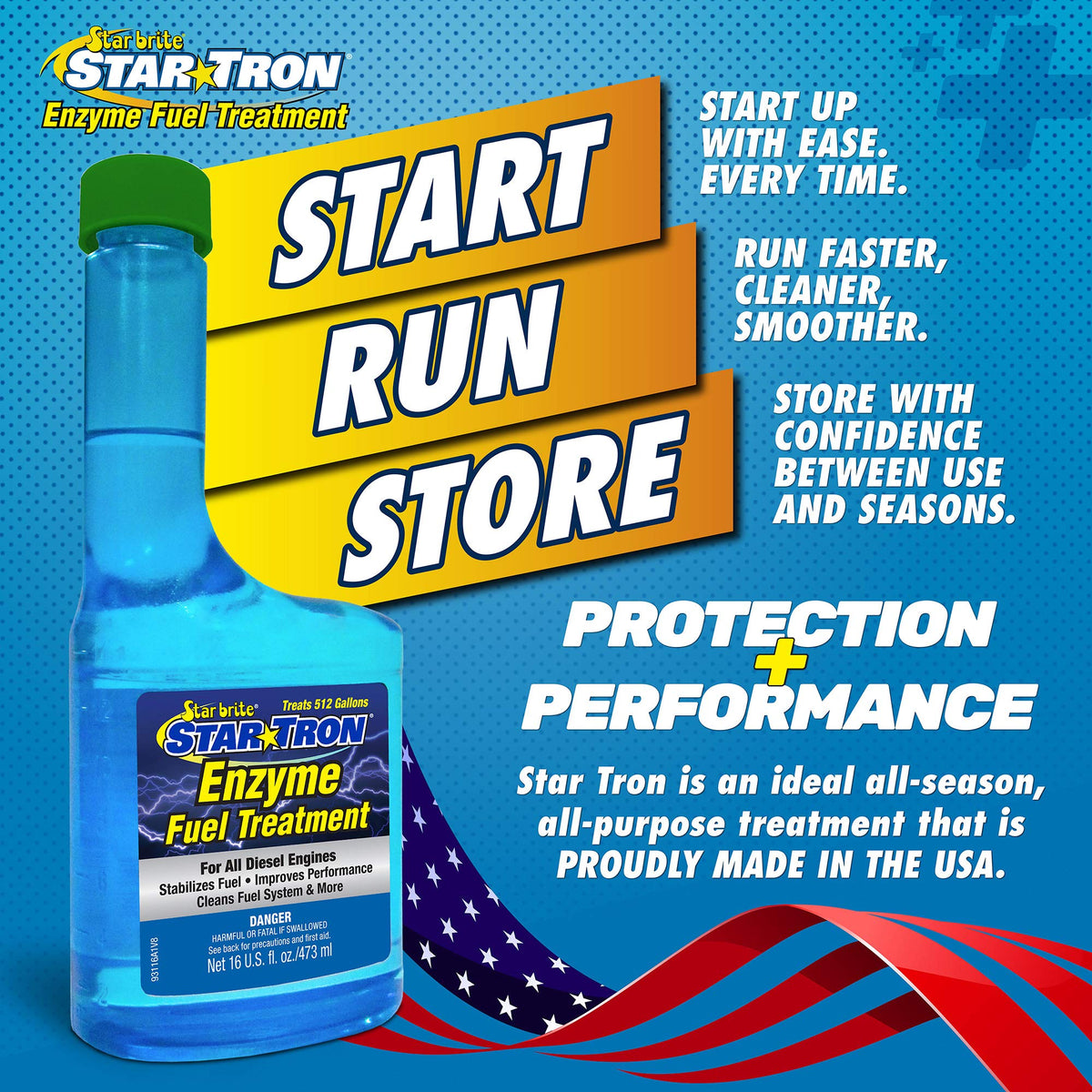 STAR BRITE 093132 Star brite Star Tron Enzyme Fuel Treatment - Super Concentrated Diesel Formula - 32 oz