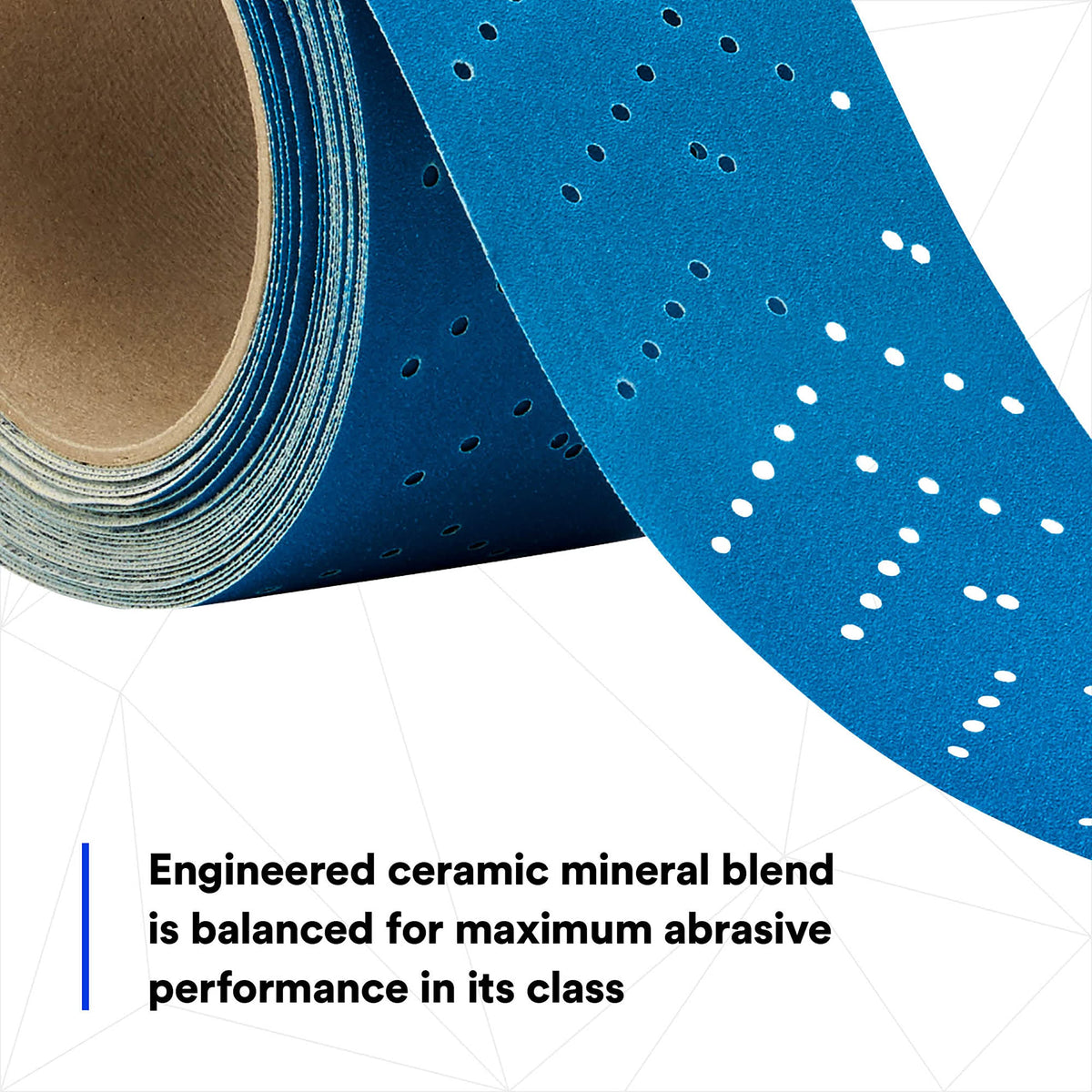 3M 36187 3M Hookit Blue Abrasive Sheet Roll, 36187, 80, 2.75 in x 13 yd