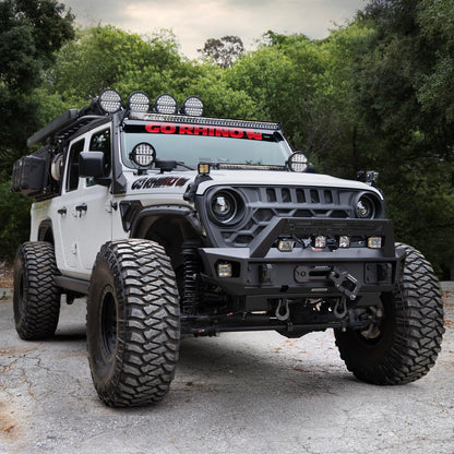GO RHINO 753003012CDS Go Rhino Xplor Lighting: Blackout Combo Series 32" Double Row LED Light Bar | Side & Track Mount, Aluminum, Black | 753003012CDS