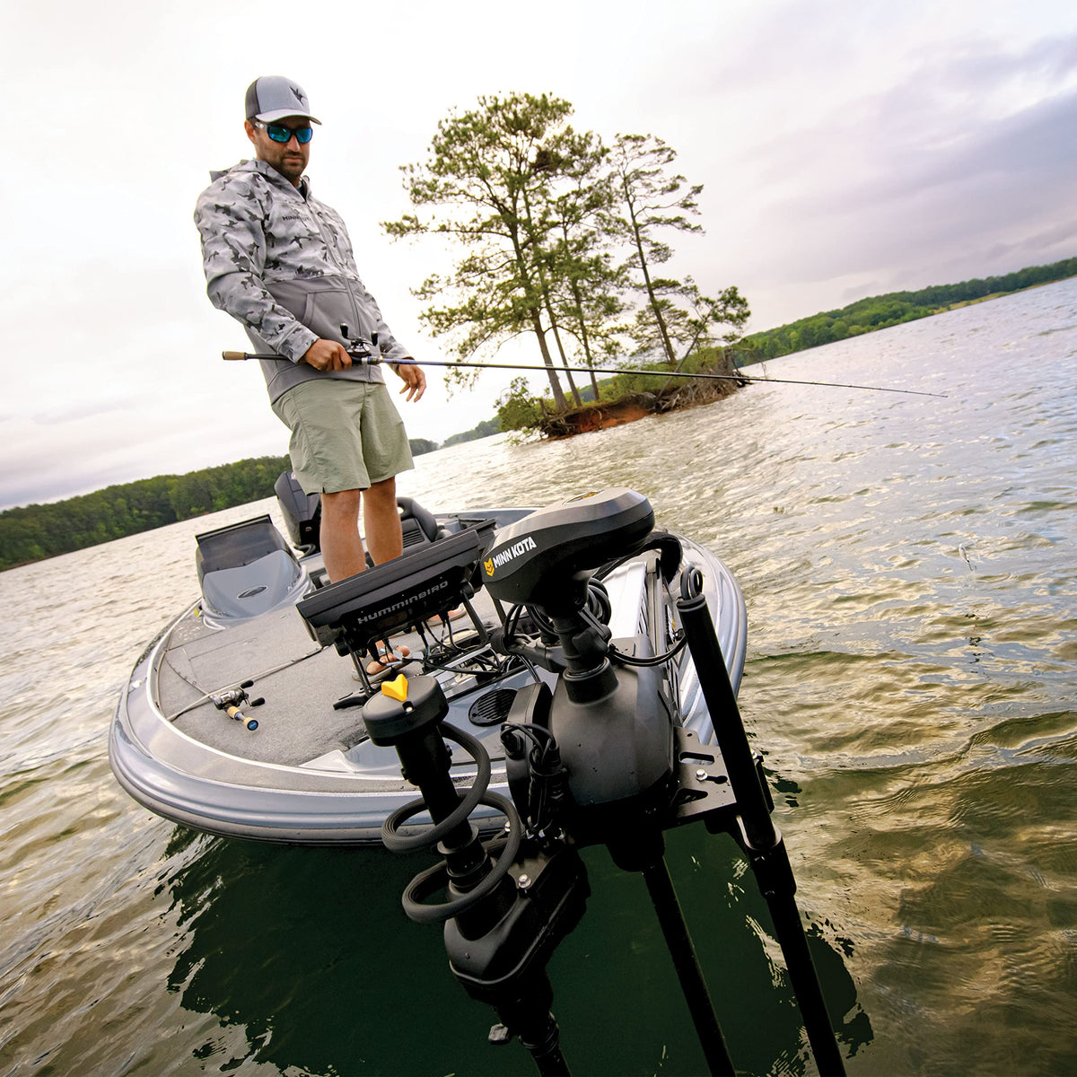 HUMMINBIRD 740211-1 Humminbird MEGA Live TargetLock and MEGA 360 Dual Mount for Ultrex Trolling Motors