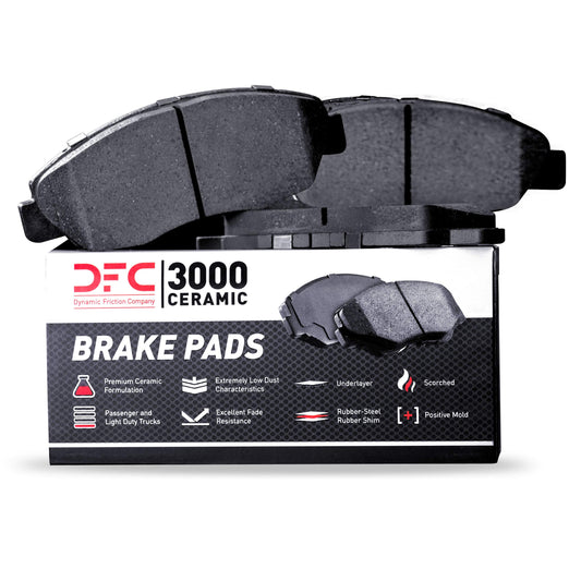 Dynamic Friction 1310-1161-00 DFC Rear 3000 Ceramic Brake Pads