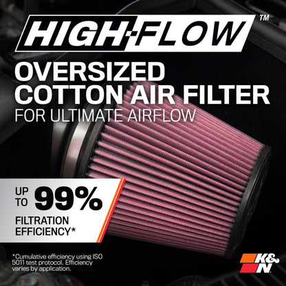 K&N FILTER 63-9034 K&N Cold Air Intake System: High-Flow Air Filter, Increase Performance & Towing: Compatible with 2010-2024 Toyota: 4Runner, FJ Cruiser, 63-9034