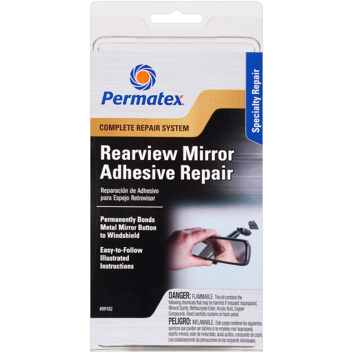 PERMATEX 09102 Permatex 09102 Rearview Mirror Adhesive Kit