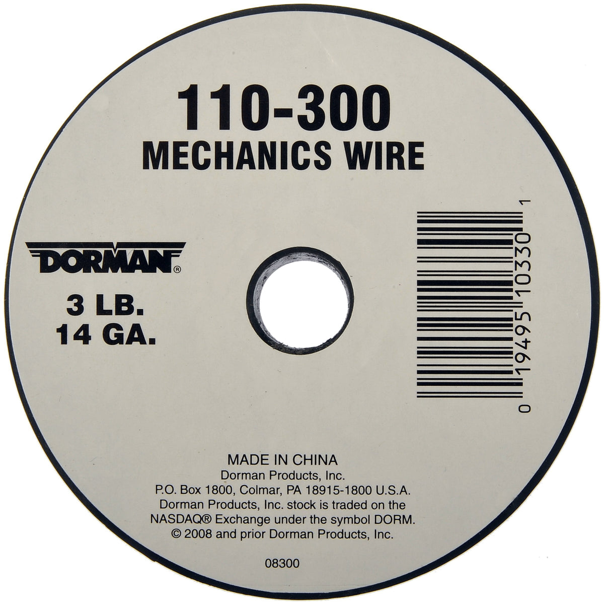 DORMAN 110-300 Dorman 110-300 14 Gauge 3 Pound Spool Mechanics Wire, 174 Feet, Silver Universal Fit