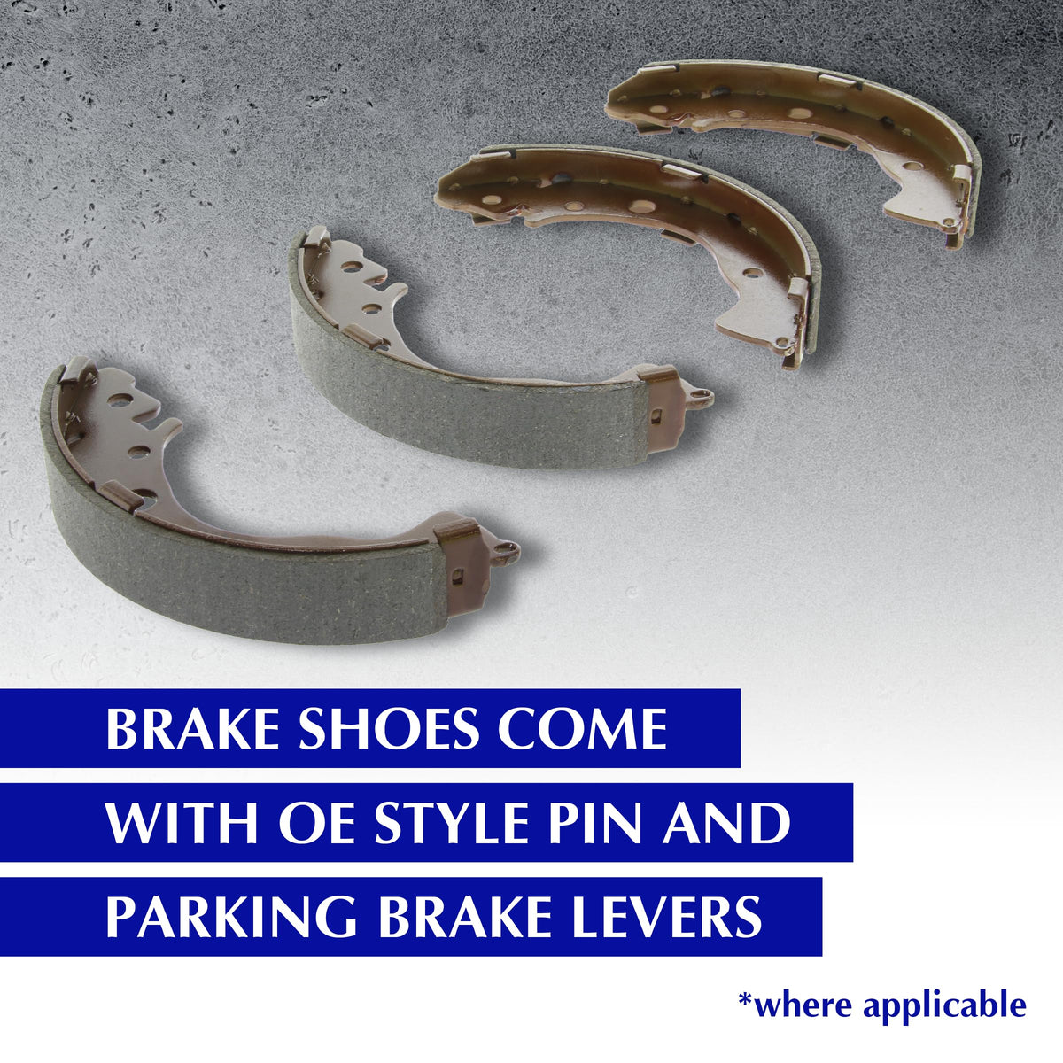 CENTRIC PARTS 111.04490 Centric Premium 111.04490 Automotive Rear Drum Brake Shoe Set for Selected Chevrolet, GMC Model Years