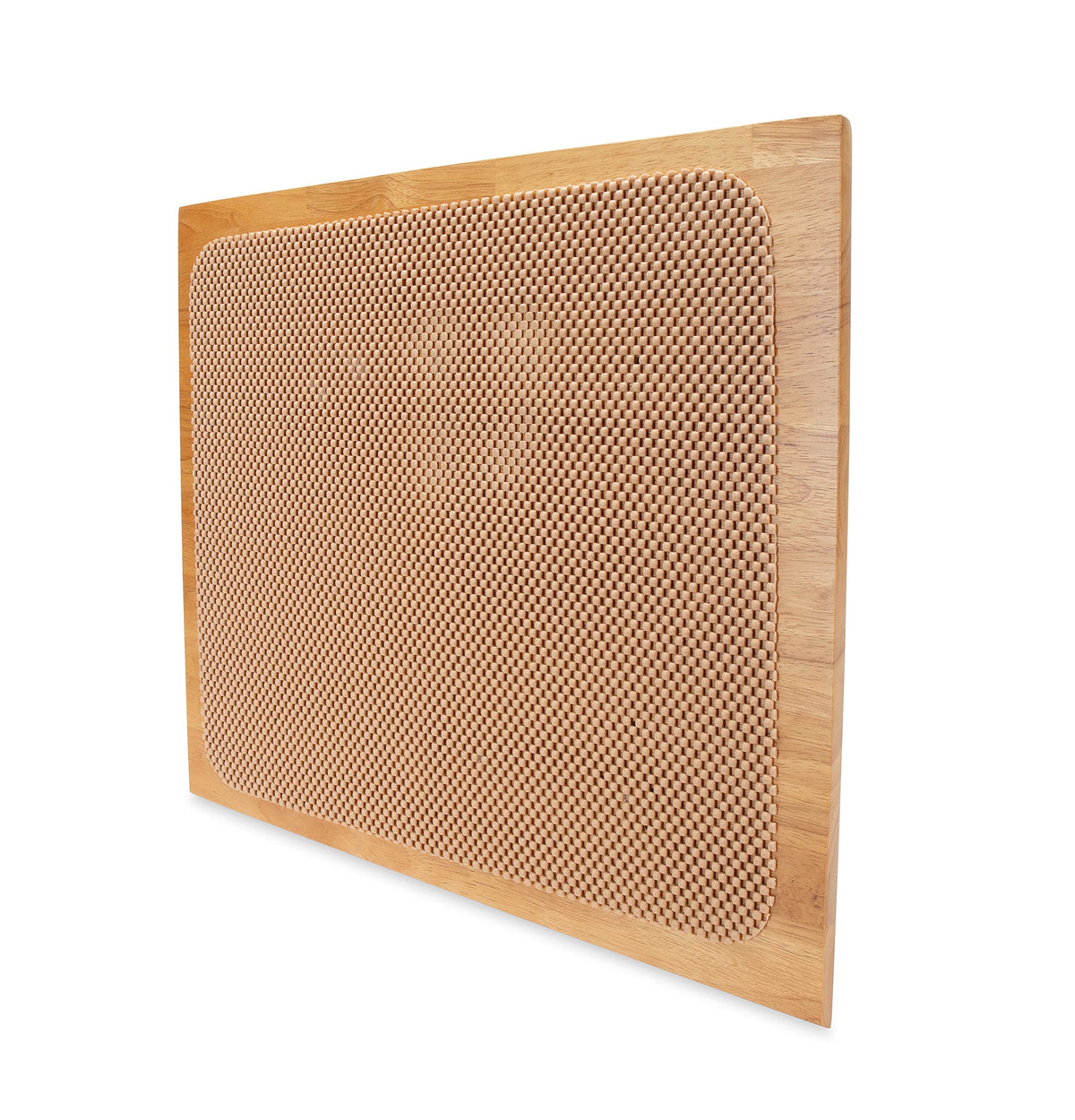 CAMCO 43521 Camco Oak Accents Camper/RV Silent Top Stovetop Cover | Features Solid Oak-Finish Hardwood w/Non-Toxic Finish & 4 Non-Slip Rubber Feet | Includes Flexible Cutting Mat | 19.5” x 17” x .75” (43521)