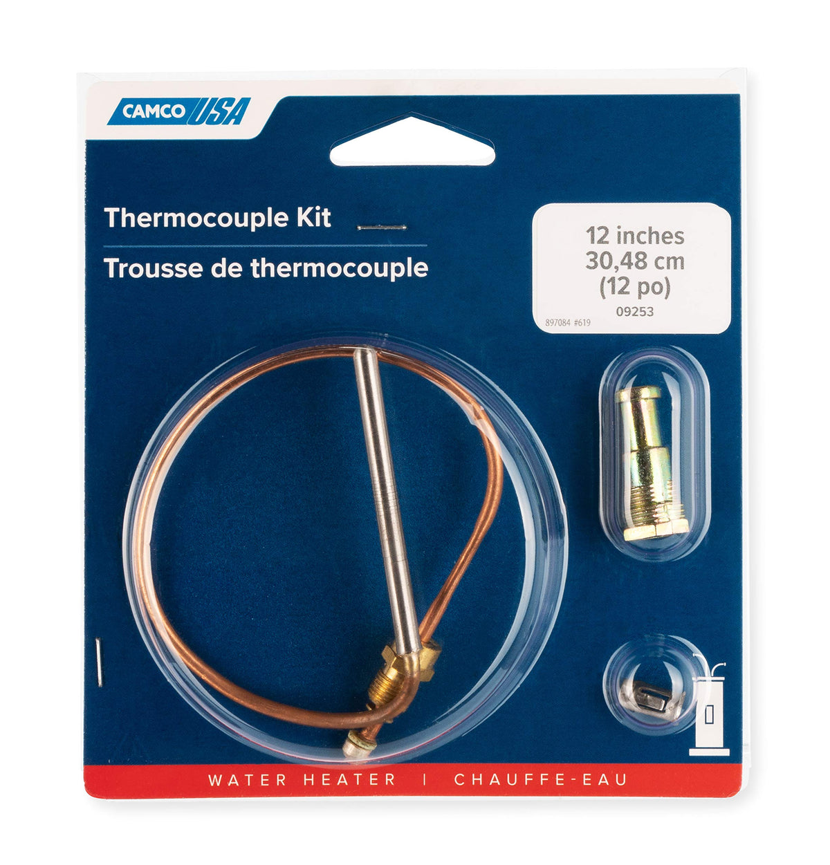 CAMCO 09253 Camco 09253 12" Thermocouple Kit