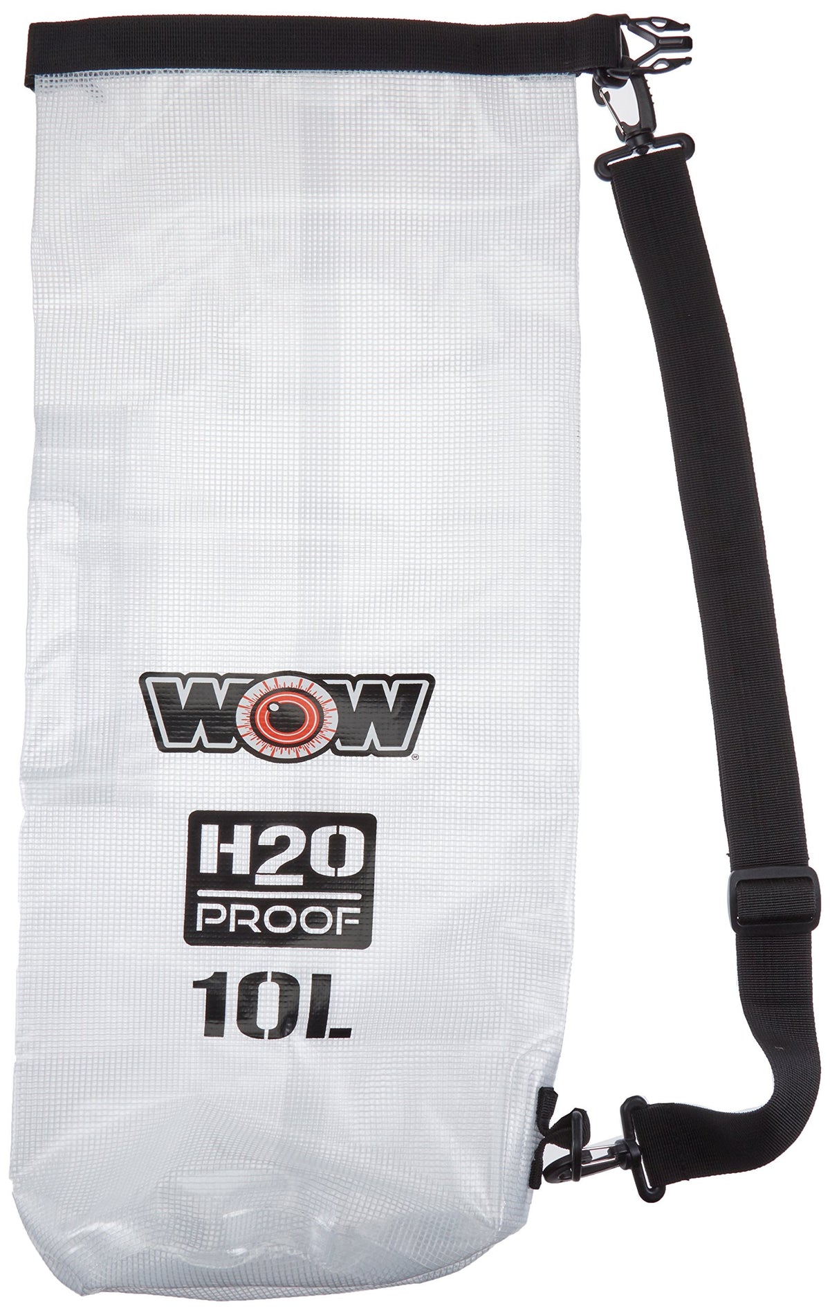 WOW SPORTS 18-5100C WOW Sports H2O Proof Dry Bag, Waterproof Backpack with Mesh Sides and Internal Phone Pocket, Waterproof Bag for Boating, Kayaking, Fishing, and More