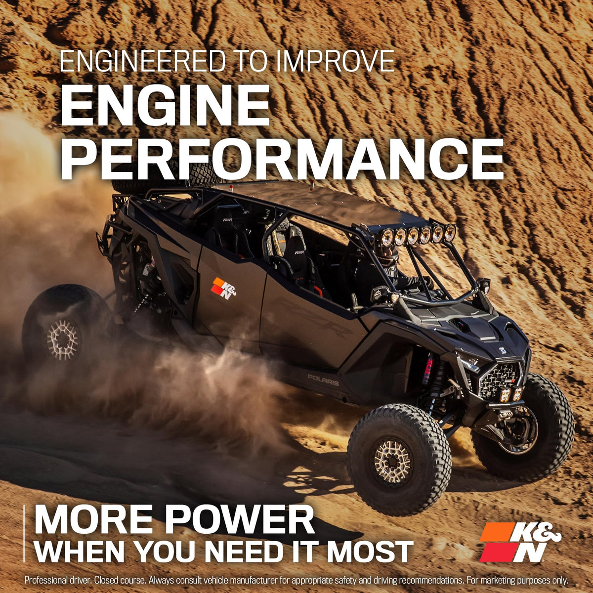 K&N FILTER CM-8016 K&N Engine Air Filter: High Performance, Powersport Air Filter, CM-8016