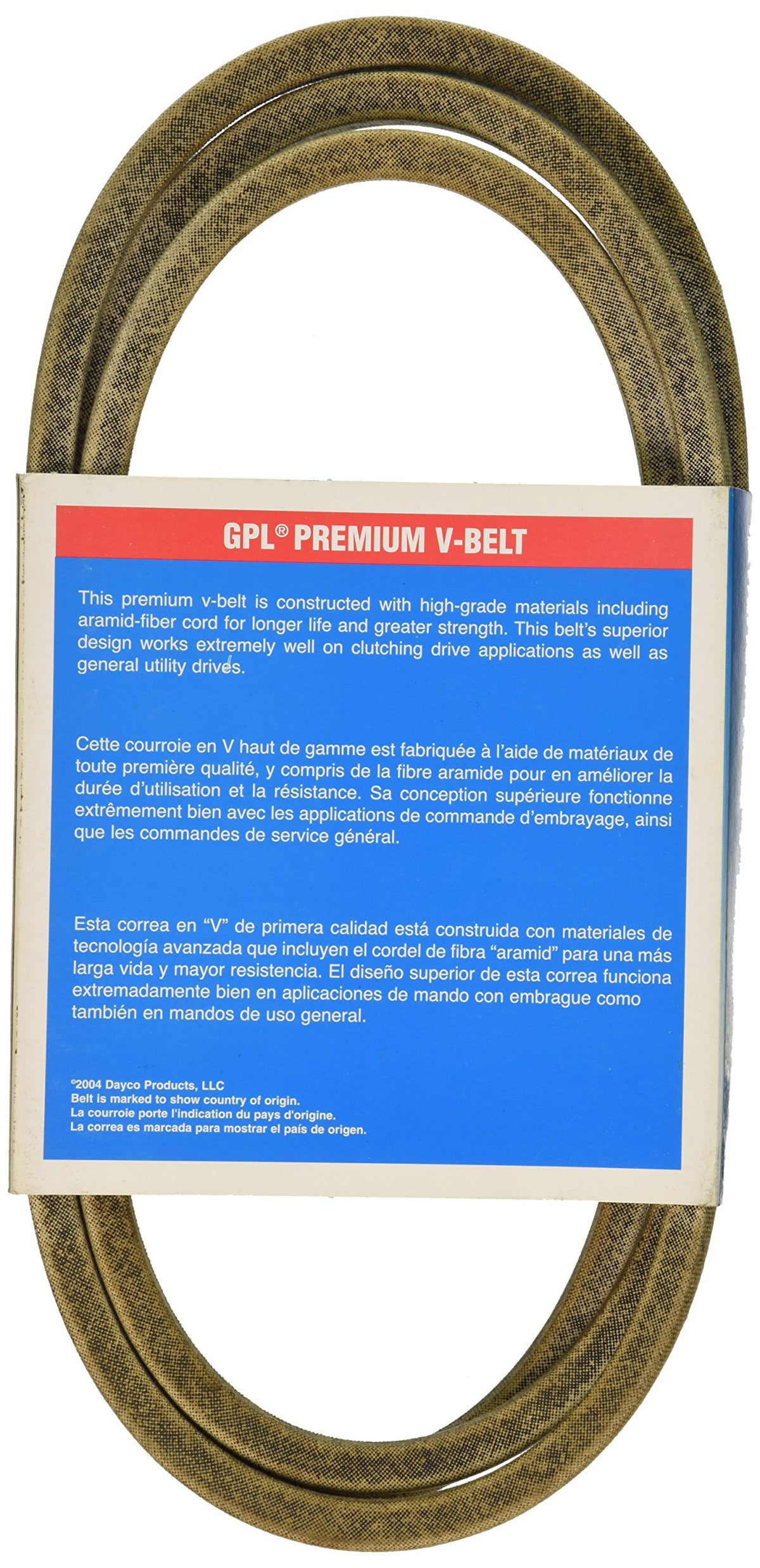 Dayco L589 Numerous Applications Utility V-Belt