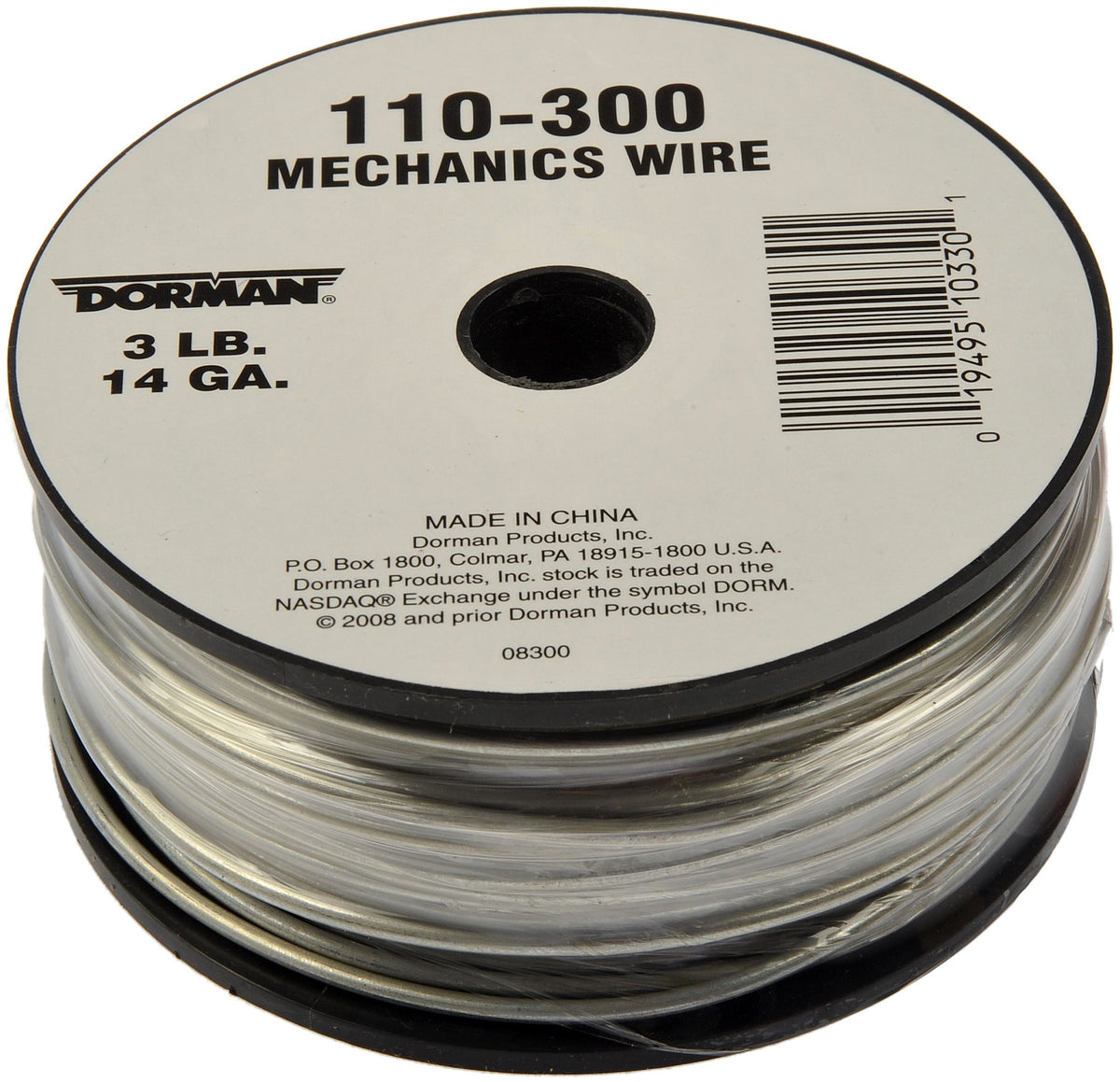 DORMAN 110-300 Dorman 110-300 14 Gauge 3 Pound Spool Mechanics Wire, 174 Feet, Silver Universal Fit