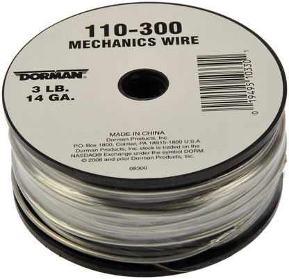 DORMAN 110-300 Dorman 110-300 14 Gauge 3 Pound Spool Mechanics Wire, 174 Feet, Silver Universal Fit