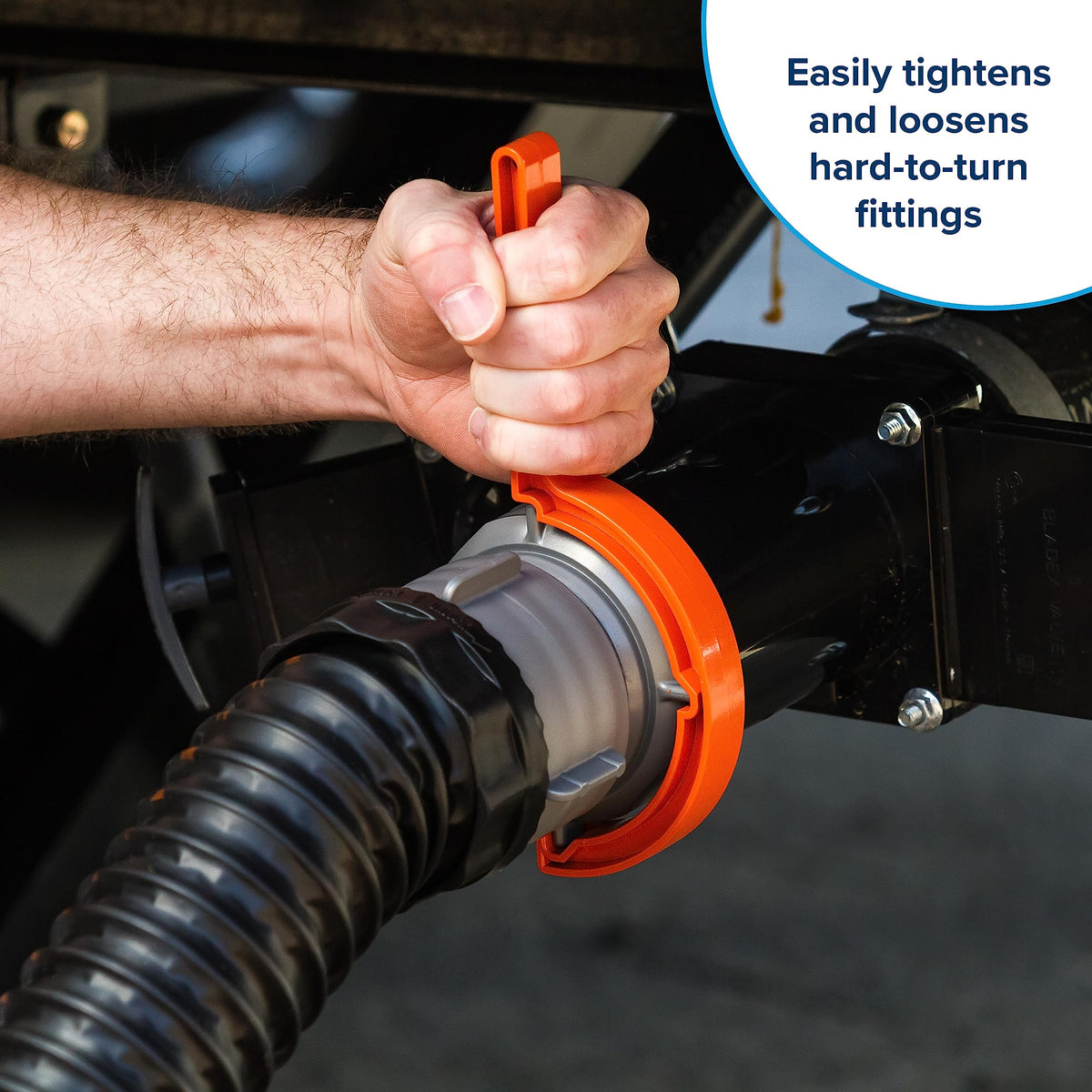 CAMCO 39758 Camco RhinoFLEX RV Sewer Hose Wrenches, 2-Pack, Orange