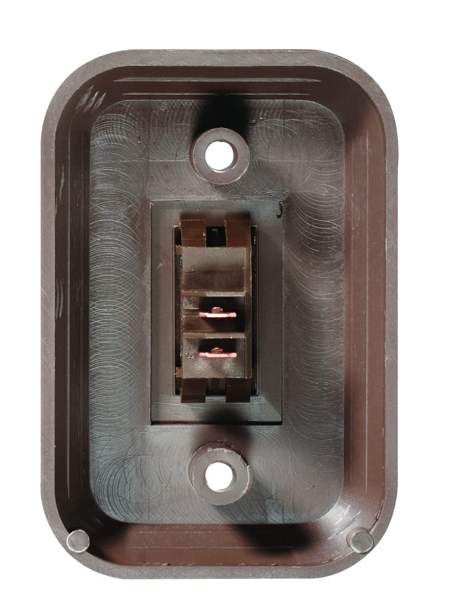 RV DESIGNER S651 RV Designer S651 Brown Single Wall Plate Switch w/Raised Bezel On/Off SPST
