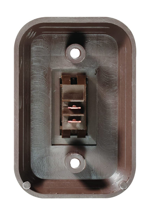 RV DESIGNER S651 RV Designer S651 Brown Single Wall Plate Switch w/Raised Bezel On/Off SPST