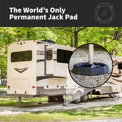 SNAPPAD XTRSP1 SnapPad XTRA Singles RV Jack Pads – Fit for Fifth Wheels, Class A & B Motorhomes, Travel Trailers - Compatible with Major RV Brands & Leveling Systems - For 9” Round Jack Feet - Made In USA